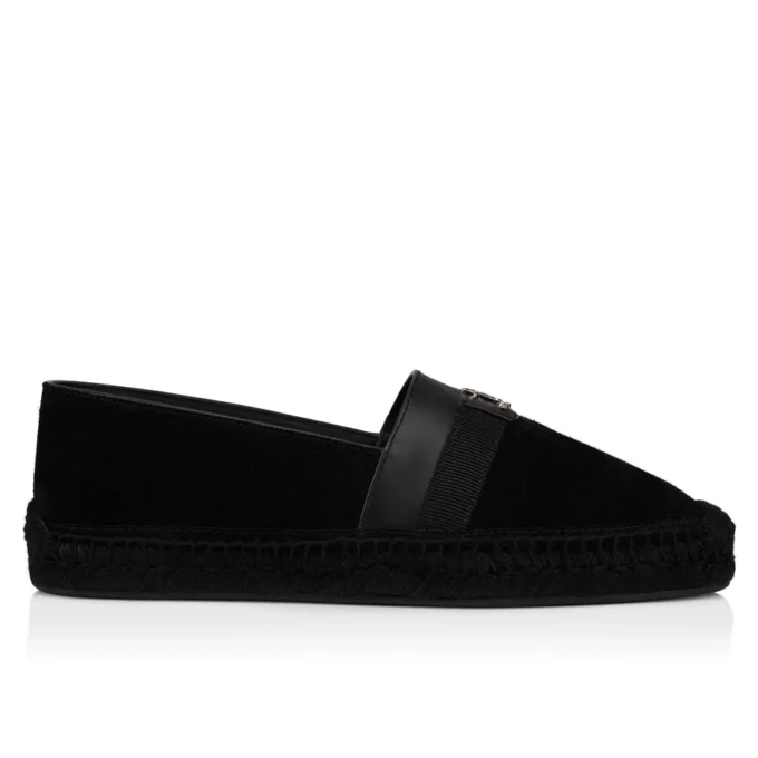 Alfarica – Espadriller – Vendt nubucklæder – Sort – Herre