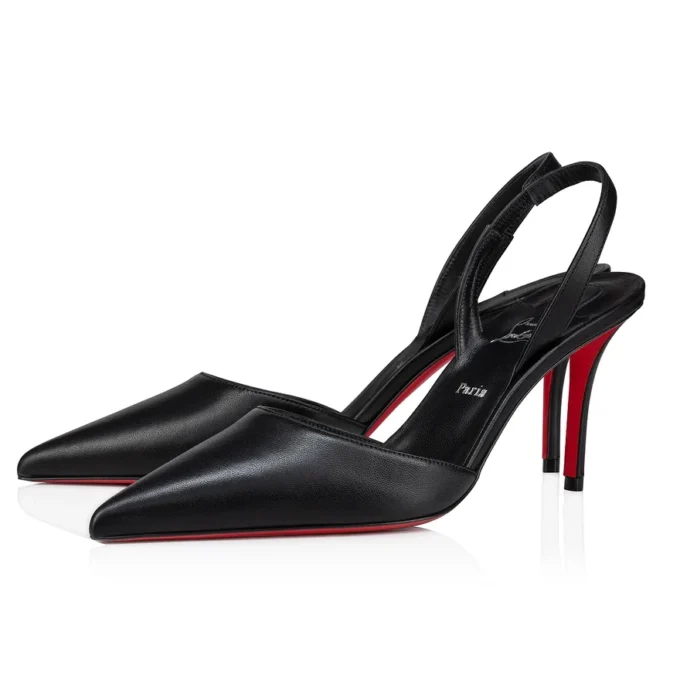 Apostropha Sling – 80 mm slingback-pumps – nappalæder – sort – kvinder Apostropha Sling – 80 mm slingback-pumps – nappalæder – sort – kvinder