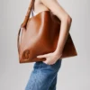 Baggy – Tote bag – Kalveskind – Cuoio Baggy – Tote bag – Kalveskind – Cuoio