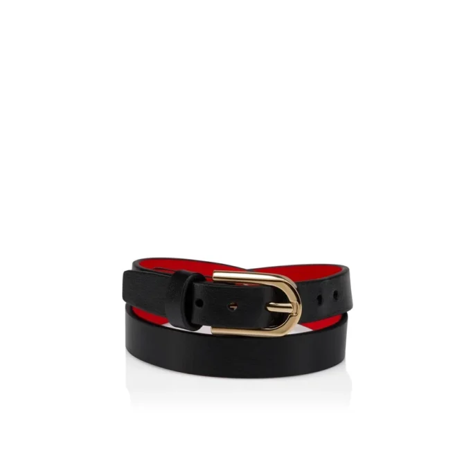 Bettina – Armbånd – Glat kalveskind – Sort