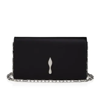 Bettina – Clutch – Crepe Satin – Sort