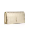 Bettina – Clutch – Diamantformet lamineret lammeskind – Lys platin Bettina – Clutch – Diamantformet lamineret lammeskind – Lys platin