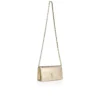 Bettina – Clutch – Diamantformet lamineret lammeskind – Lys platin Bettina – Clutch – Diamantformet lamineret lammeskind – Lys platin