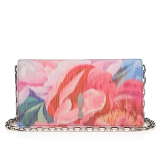 Bettina – Clutch – Kinesisk stof med pæonprint – Flerfarvet