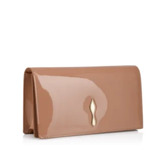 Bettina – Clutch – Lakeret kalveskind – Blush