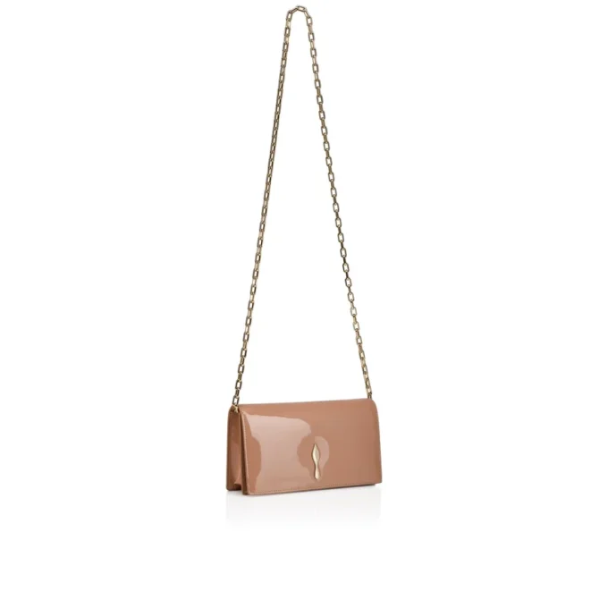 Bettina – Clutch – Lakeret kalveskind – Blush