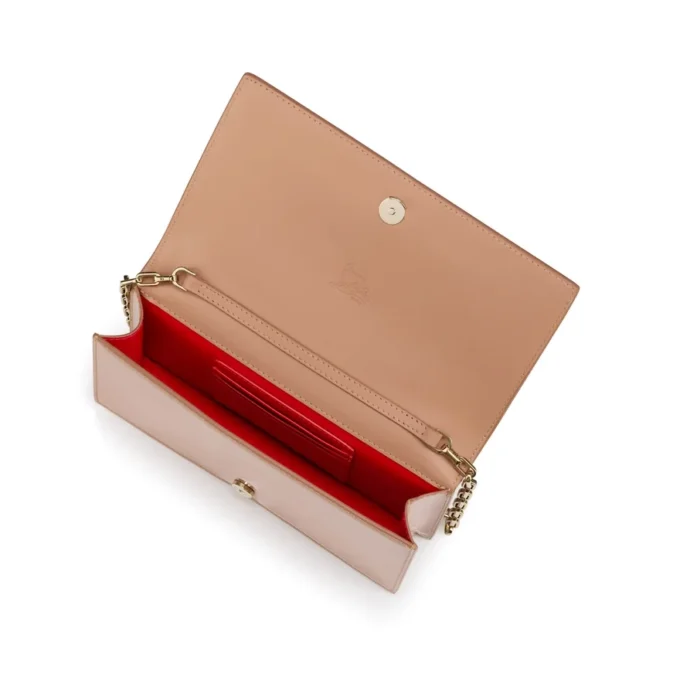 Bettina – Clutch – Lakeret kalveskind – Blush