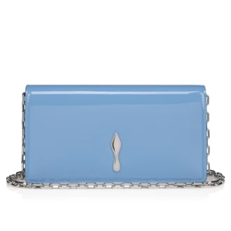 Bettina – Clutch – Lakeret kalveskind – Ceruleo
