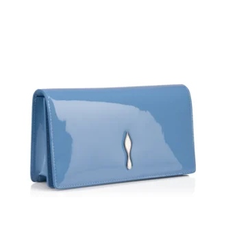 Bettina – Clutch – Lakeret kalveskind – Ceruleo
