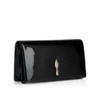 Bettina – Clutch – Lakeret kalveskind – Sort