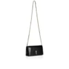 Bettina – Clutch – Lakeret kalveskind – Sort