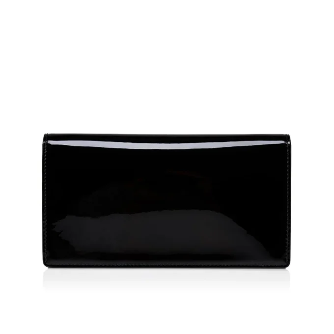Bettina – Clutch – Lakeret kalveskind – Sort