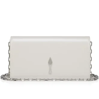 Bettina – Clutch – Perlemorsfarvet nappalæder – Hvid