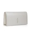 Bettina – Clutch – Perlemorsfarvet nappalæder – Hvid Bettina – Clutch – Perlemorsfarvet nappalæder – Hvid