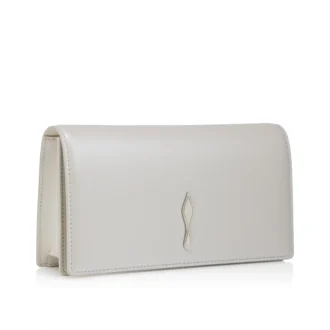 Bettina – Clutch – Perlemorsfarvet nappalæder – Hvid