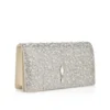 Bettina – Clutch – Ruskind, strass og perler – Sølv Bettina – Clutch – Ruskind, strass og perler – Sølv