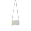 Bettina – Clutch – Ruskind, strass og perler – Sølv Bettina – Clutch – Ruskind, strass og perler – Sølv
