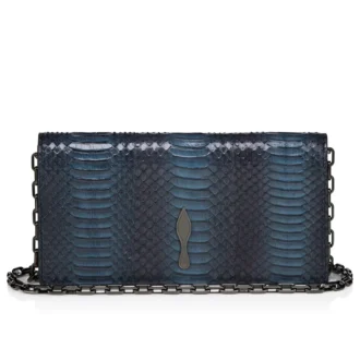 Bettina – Clutch – Vandslangeskind – Sort