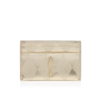 Bettina – kortholder – diamantformet lamineret lammeskind – lys platin