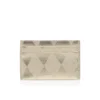 Bettina – kortholder – diamantformet lamineret lammeskind – lys platin Bettina – kortholder – diamantformet lamineret lammeskind – lys platin