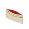Bettina – kortholder – diamantformet lamineret lammeskind – lys platin Bettina – kortholder – diamantformet lamineret lammeskind – lys platin
