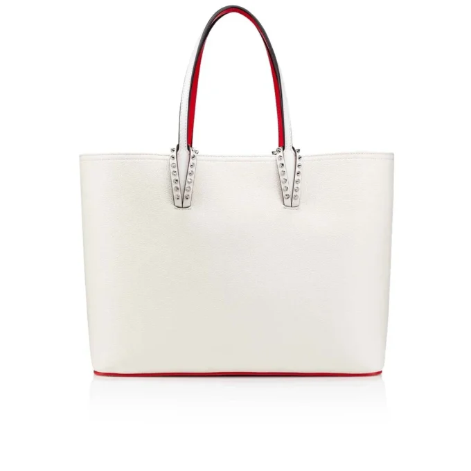 Cabata Large – Tote-taske – Kalveskind og pigge – Bianco Cabata Large – Tote-taske – Kalveskind og pigge – Bianco
