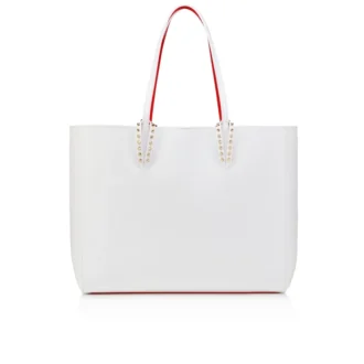 Cabata Large – Tote-taske – Kalveskind og pigge – Bianco