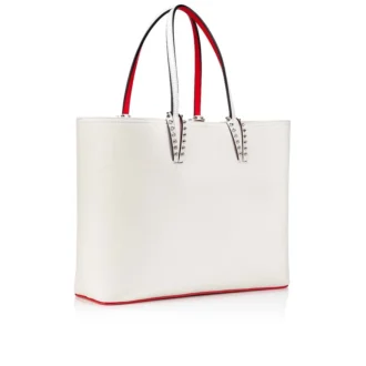 Cabata Large – Tote-taske – Kalveskind og pigge – Bianco