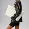 Cabata Large – Tote-taske – Kalveskind og pigge – Bianco Cabata Large – Tote-taske – Kalveskind og pigge – Bianco