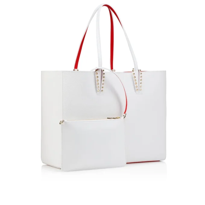 Cabata Large – Tote-taske – Kalveskind og pigge – Bianco Cabata Large – Tote-taske – Kalveskind og pigge – Bianco