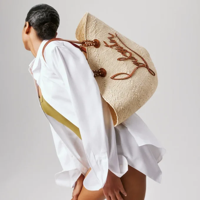 Cabata Large – Tote-taske – Raffia og kalveskind – Natur Cabata Large – Tote-taske – Raffia og kalveskind – Natur