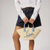 Cabata Mini – Tote-taske – Hæklet raffia – Natur Cabata Mini – Tote-taske – Hæklet raffia – Natur