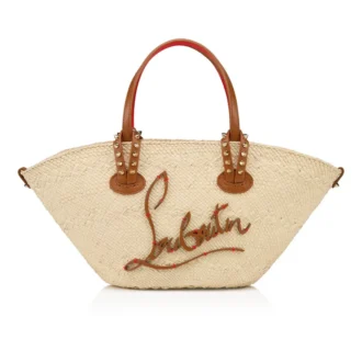 Cabata Mini – Tote-taske – Raffia og kalveskind – Natur