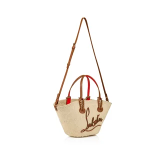 Cabata Mini – Tote-taske – Raffia og kalveskind – Natur