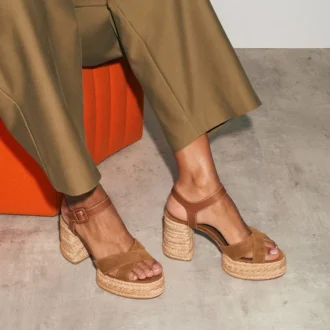 Calakala – 85 mm espadriller – ruskind og kalveskind – Rhea – kvinder