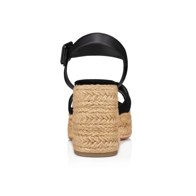 Calakala – 85 mm espadriller – ruskind og kalveskind – sort – kvinder Calakala – 85 mm espadriller – ruskind og kalveskind – sort – kvinder