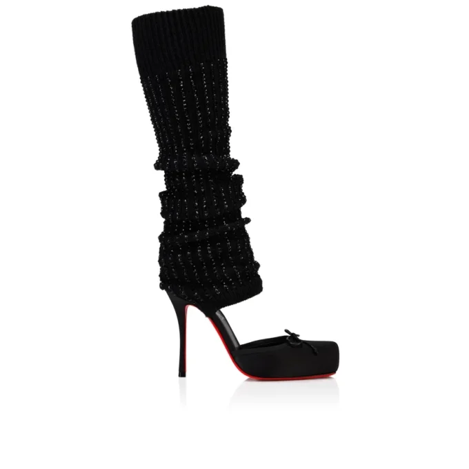 Cassia Annmac – 100 mm pumps – crepesatin og mesh – sort – kvinder