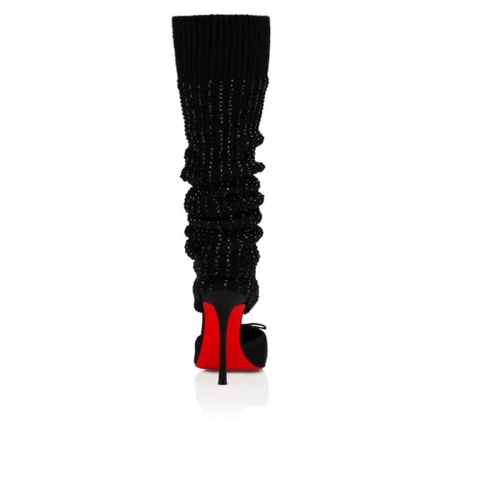 Cassia Annmac – 100 mm pumps – crepesatin og mesh – sort – kvinder