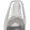 Cassia Mule – 100 mm mule – lamineret lammeskind – sølv – kvinder