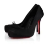 Cassia Nodo – 100 mm pumps – crepe satin – sort – kvinder