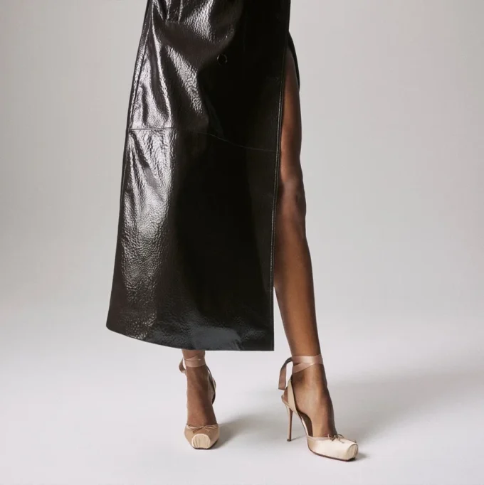 Cassia snørebånd – 100 mm remsko – crepesatin – blush – kvinder Cassia snørebånd – 100 mm remsko – crepesatin – blush – kvinder