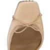 Cassia snøresko – 100 mm remsko – crepesatin – Nude 1 – kvinder Cassia snøresko – 100 mm remsko – crepesatin – Nude 1 – kvinder