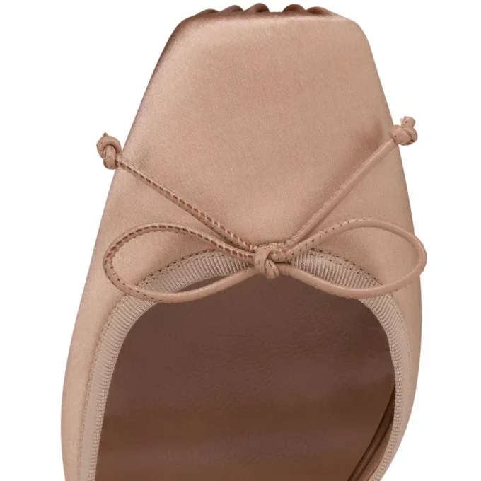 Cassia snøresko – 100 mm remsko – crepesatin – Nude 2 – kvinder Cassia snøresko – 100 mm remsko – crepesatin – Nude 2 – kvinder
