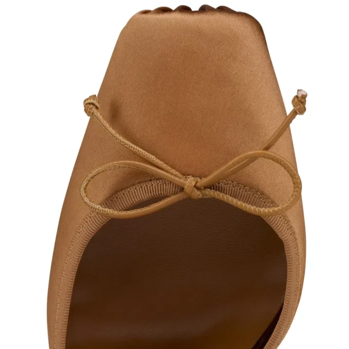Cassia snøresko – 100 mm remsko – crepesatin – Nude 4 – kvinder Cassia snøresko – 100 mm remsko – crepesatin – Nude 4 – kvinder