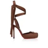 Cassia snøresko – 100 mm remsko – crepesatin – Nude 8 – kvinder Cassia snøresko – 100 mm remsko – crepesatin – Nude 8 – kvinder