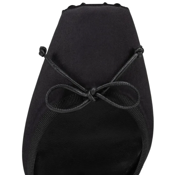 Cassia snøresko – 100 mm remsko – crepesatin – sort – kvinder Cassia snøresko – 100 mm remsko – crepesatin – sort – kvinder
