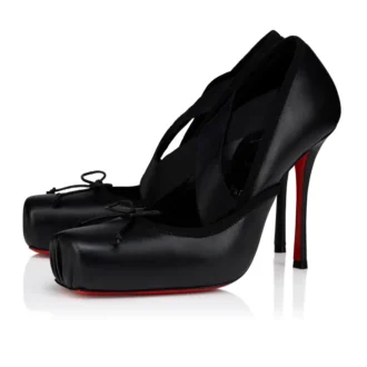 Cassiastic – 100 mm pumps – lammeskind – sort – kvinder