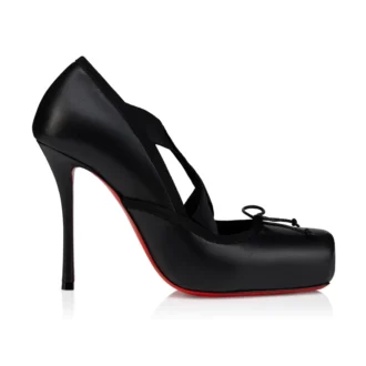 Cassiastic – 100 mm pumps – lammeskind – sort – kvinder