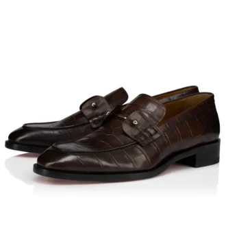 Chambelimoc – Loafers – Kalveskind med krokodilleprægning og patineret finish – Cosme – Herre