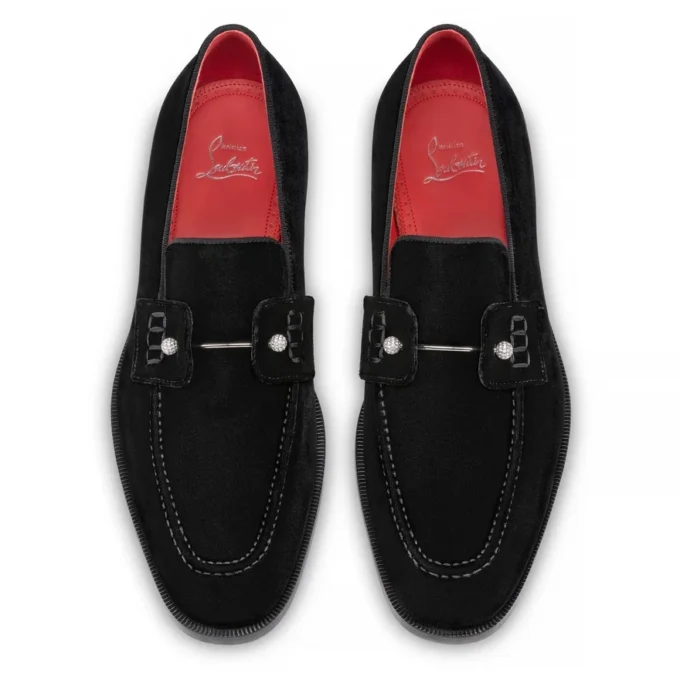 Chambelimoc Night Strass – Loafers – Fløjl – Sort – Herre